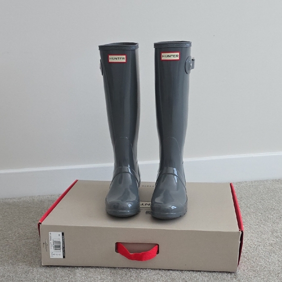 Hunter Shoes - Hunter Gray Women's Winter & Rain Boots
